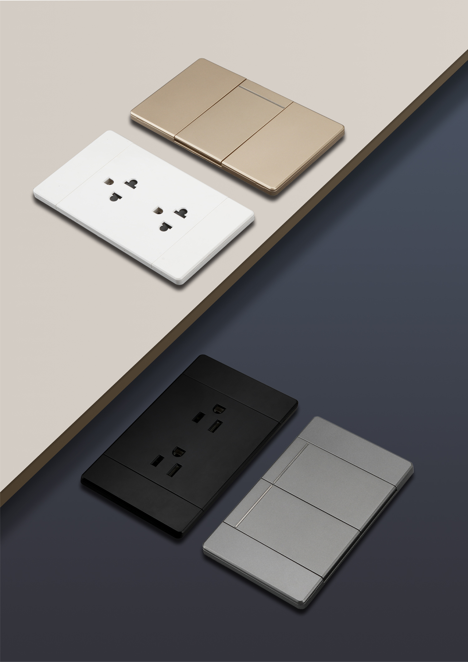 A5 118 American Us Pc Ultrathin Super Slim Wall Light  Switches And Sockets Electrical